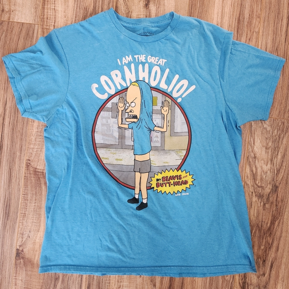 Beavis and Butt-Head “I Am The Great Cornholio” Graphic Tee | Size L Pop Culture